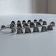 Set of 12 solid silver knife holders
