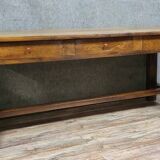 Solid oak farmhouse table, late 19th century, circa 1880