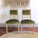 Louis XVI bench and chairs