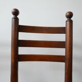 Set of 14 mid-century french rush farmhouse dining chairs