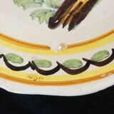 Plate in faience of epoque 19th decoration at the rooster NEVERS ??