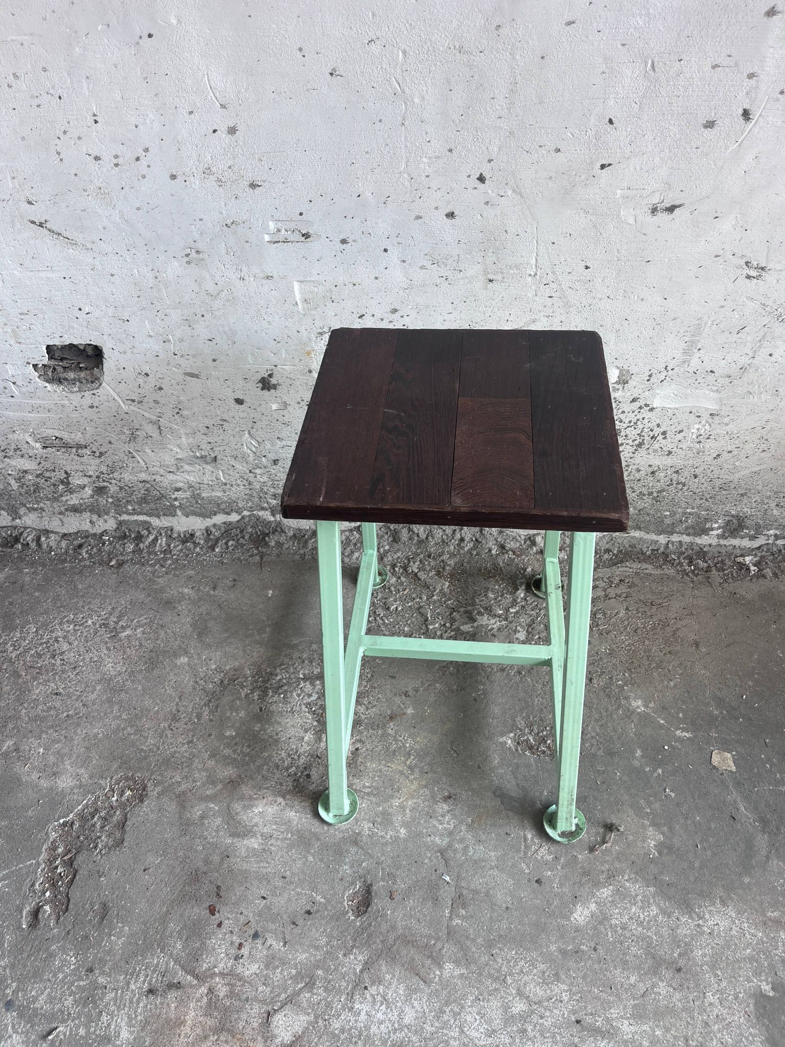 Vintage industrial benches and stools, set of 9, 1950s–1960s