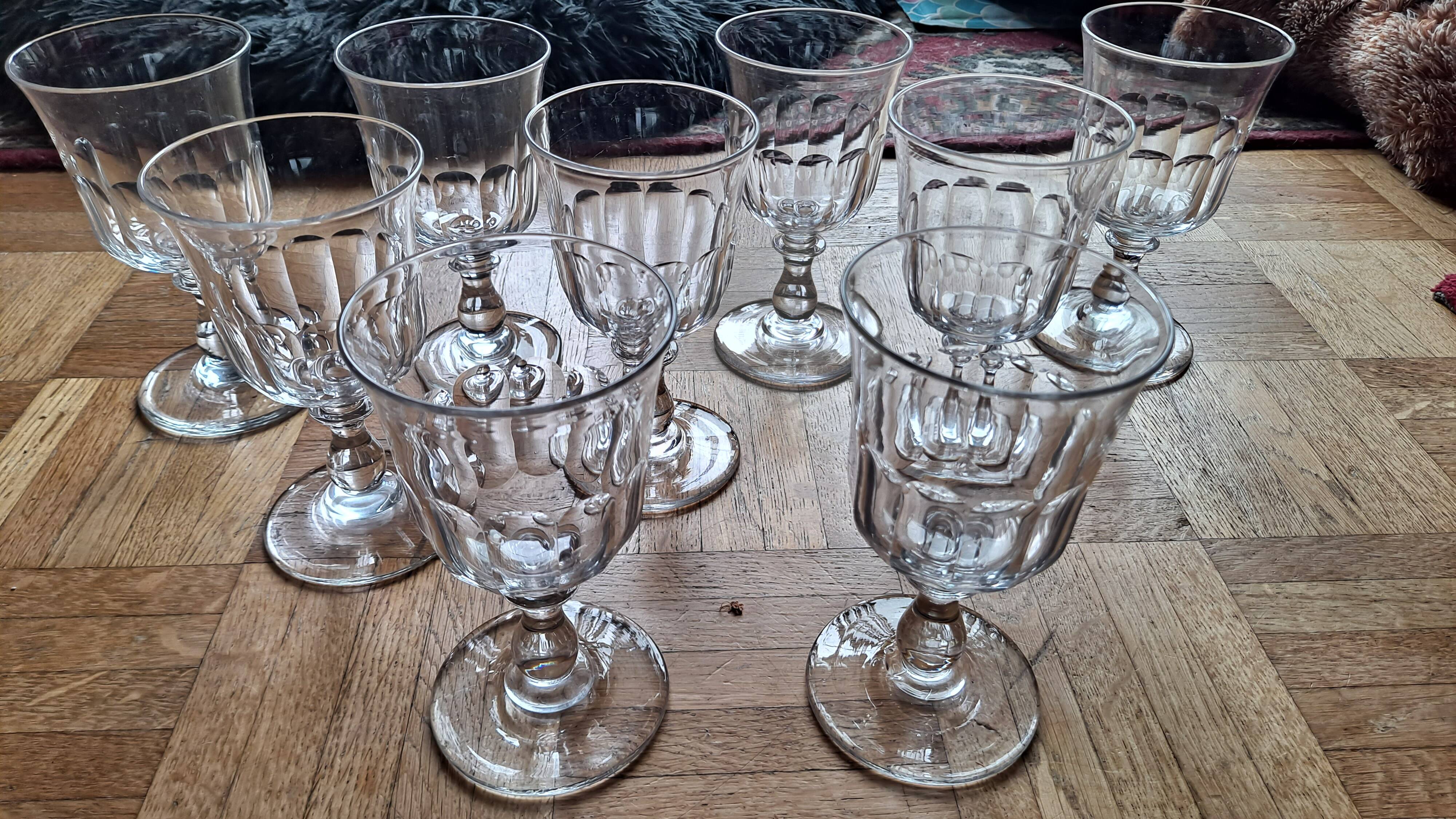 15 Verres baccarat model Chaulnes (water and wine)