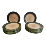 Lot vintage ceramic plates Saint Clément