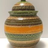 Glazed Ceramic Vase by Aldo Londi for Bitossi and for Cer Paoli, Sahara ser