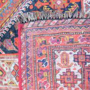 Antique Oriental Rug Iran Shiraz Tribes Khamseh: 3.00 X 1.85 Meters
