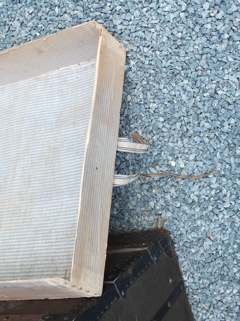 Curved trunk Moynat with compartments