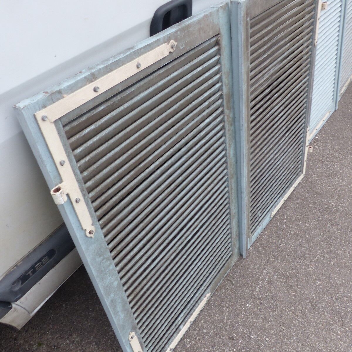 Wooden shutters 2 flaps sun l 74.5 x h 117 cm