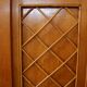 Cabinet vintage wood and rattan braces