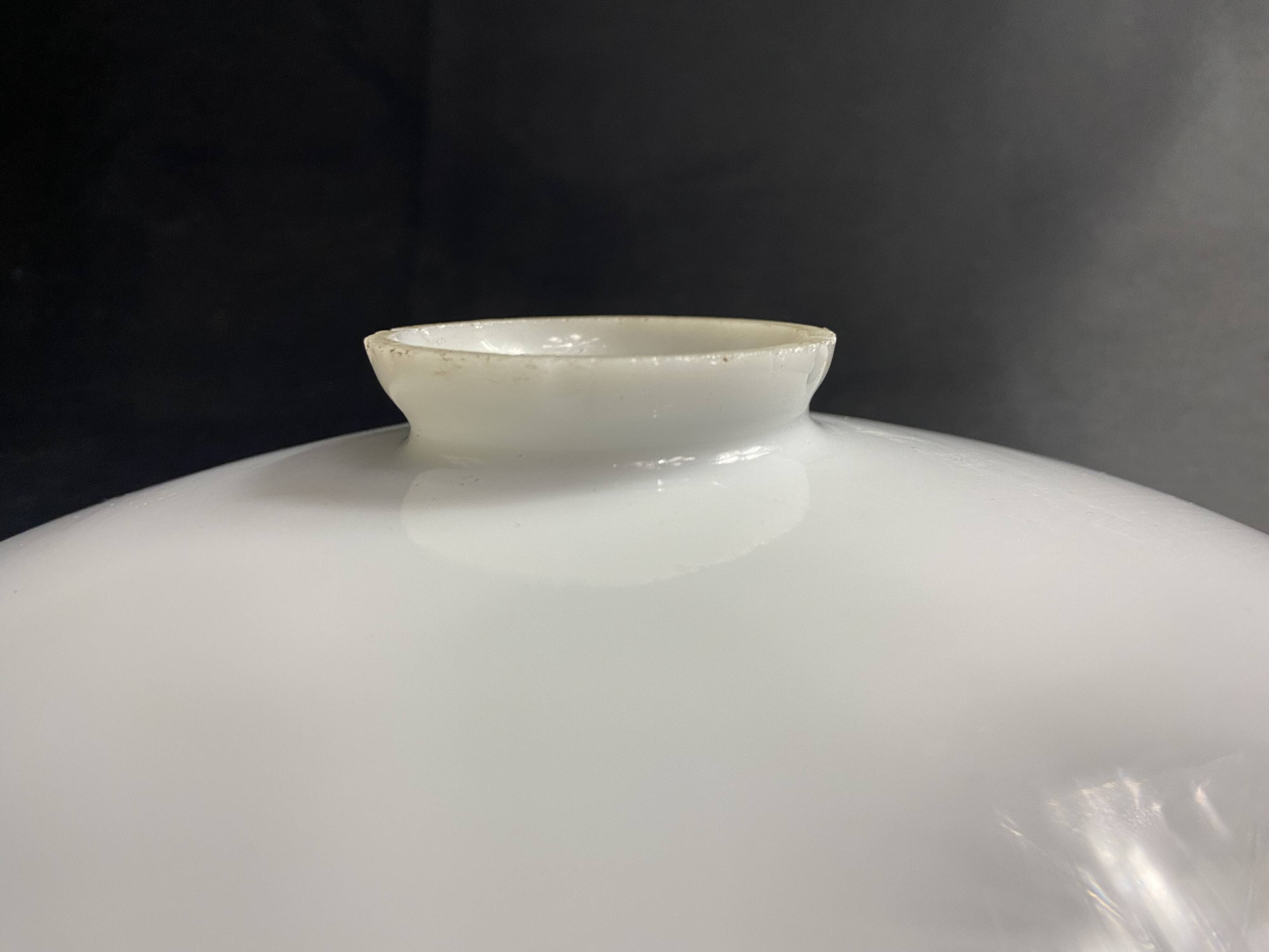 White opaline lampshade late 19th early 20th century