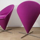 Pair of Verner Panton “Cone Chair” model chairs, Vitra edition