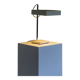 Kaiser Leuchten Table Lamp by Klaus Hempel - white enamelled steel with chrome stem, adjustable mid-century 1960s