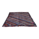 Large Vintage Turkish Kilim Rug 180x162 cm Wool Kelim, Square