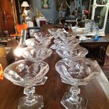 9 glasses val st Lambert model Metternich very good condition model 1946