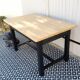 Table de ferme pieds carrés