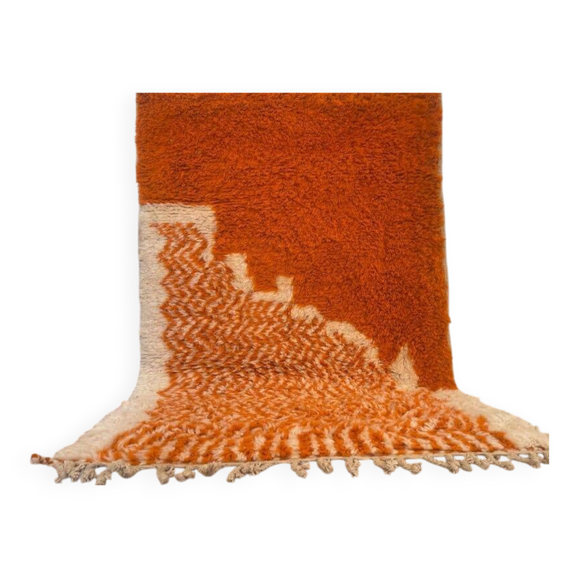 Handmade pure wool rug, size 2/3 m.