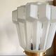 Art deco skyscraper glass globe table lamp and brass foot vintage decoration LAMP-7244
