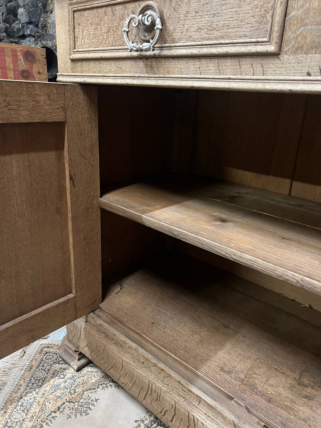 Antique solid wood sideboard