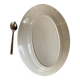 Oval dish blue flowers digoin