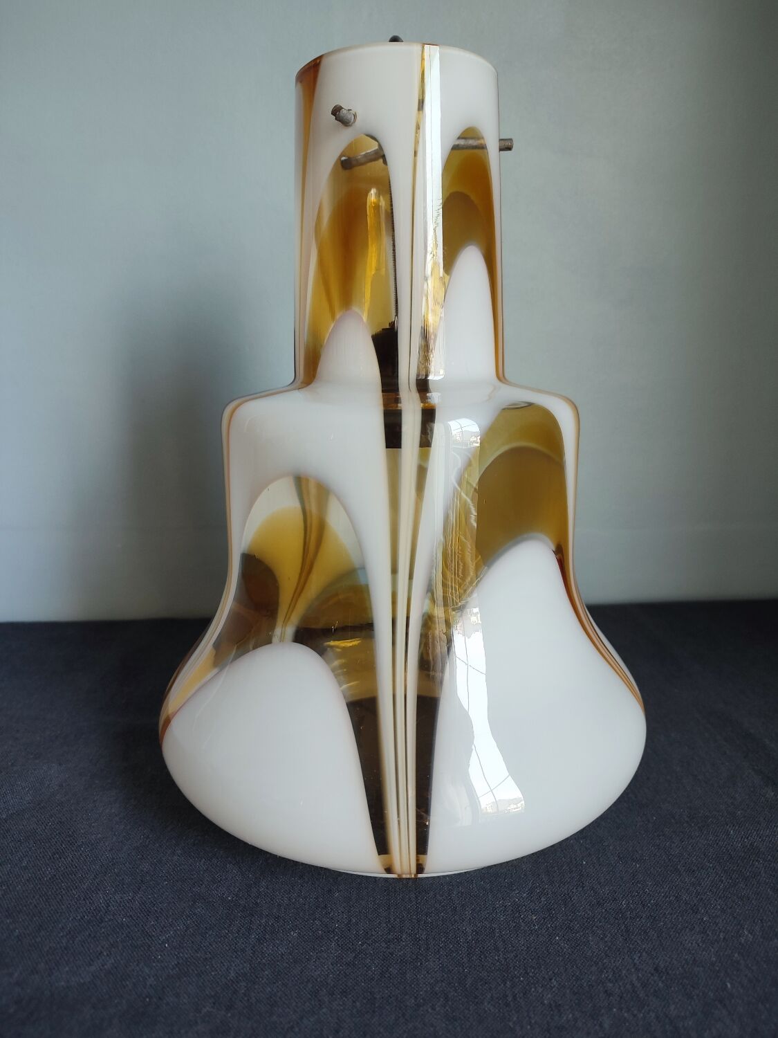 Vintage blown glass pendant lamp/chandelier