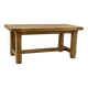 Brutalist coffee table in solid oak