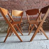 Set of four theatre chairs 1960