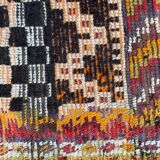 Tapis ancien tribal marocain fait main 124x142 cm