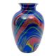Vase en verre de Murano multicolore postmoderne par Ottavio Missoni. Italie des années 1980