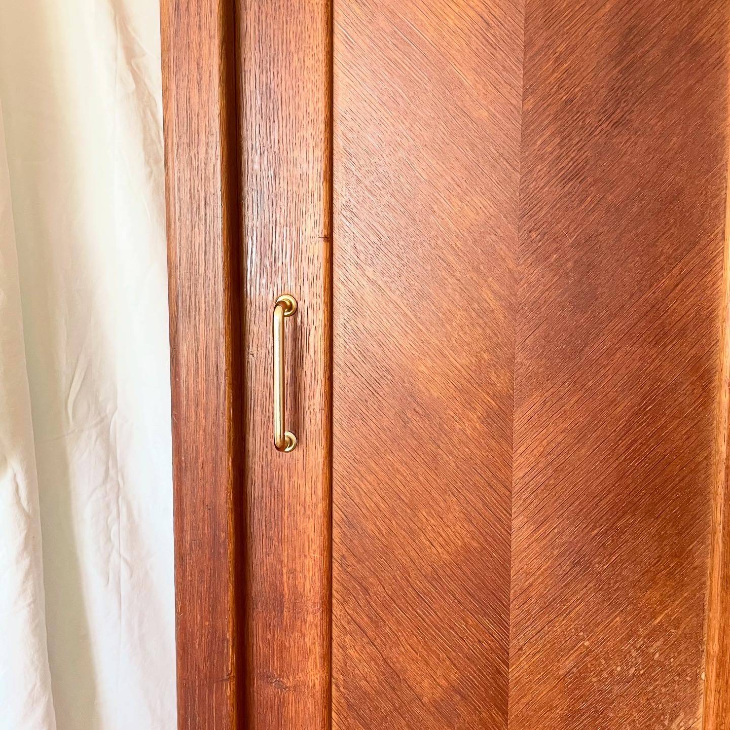 Scandinavian wooden wardrobe