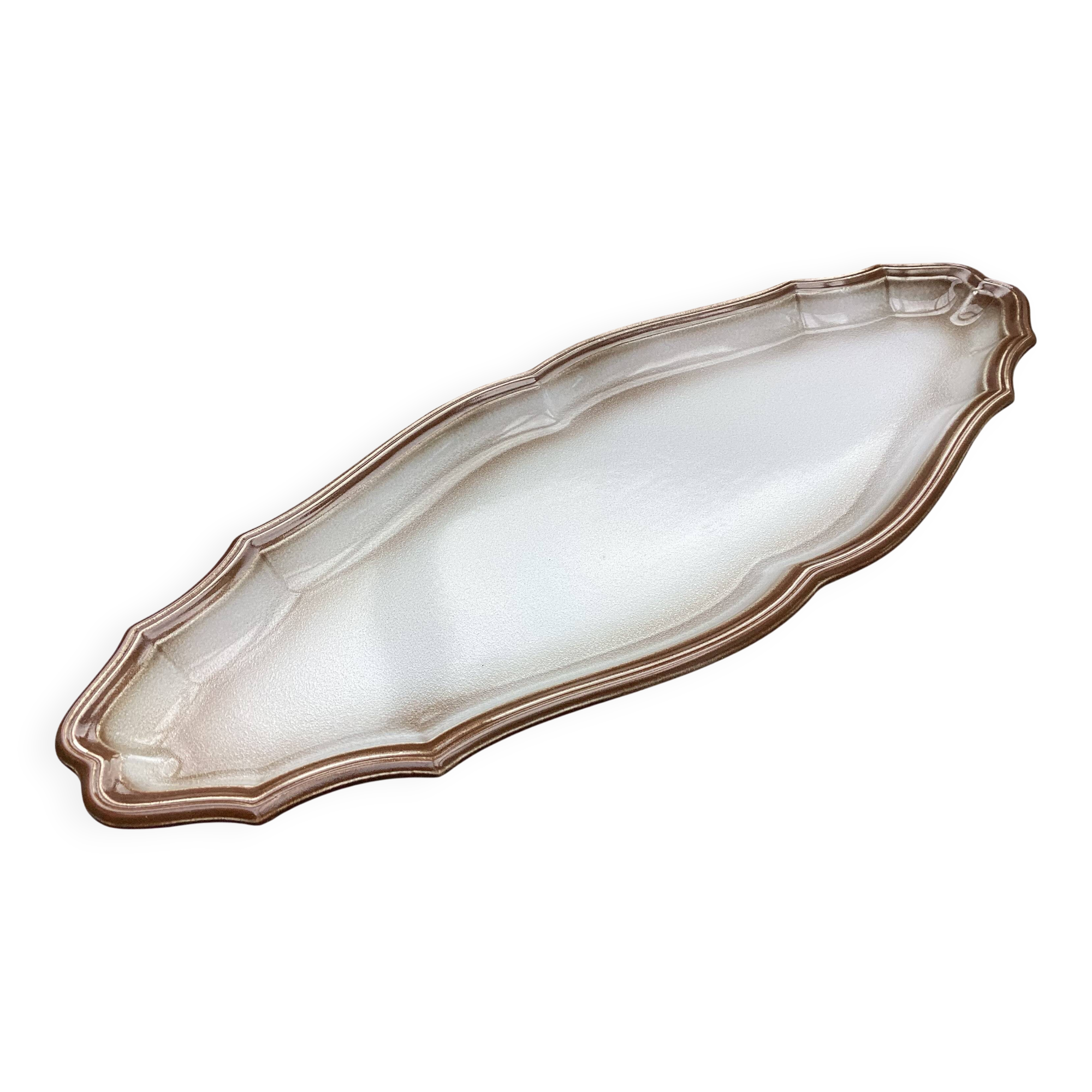 Salins earthenware fish dish