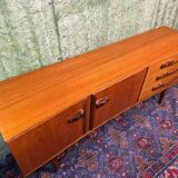 Enfilade vintage rétro vintage en teck par Beautility 1960