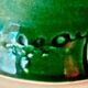 Enamelled ceramic vase, art deco