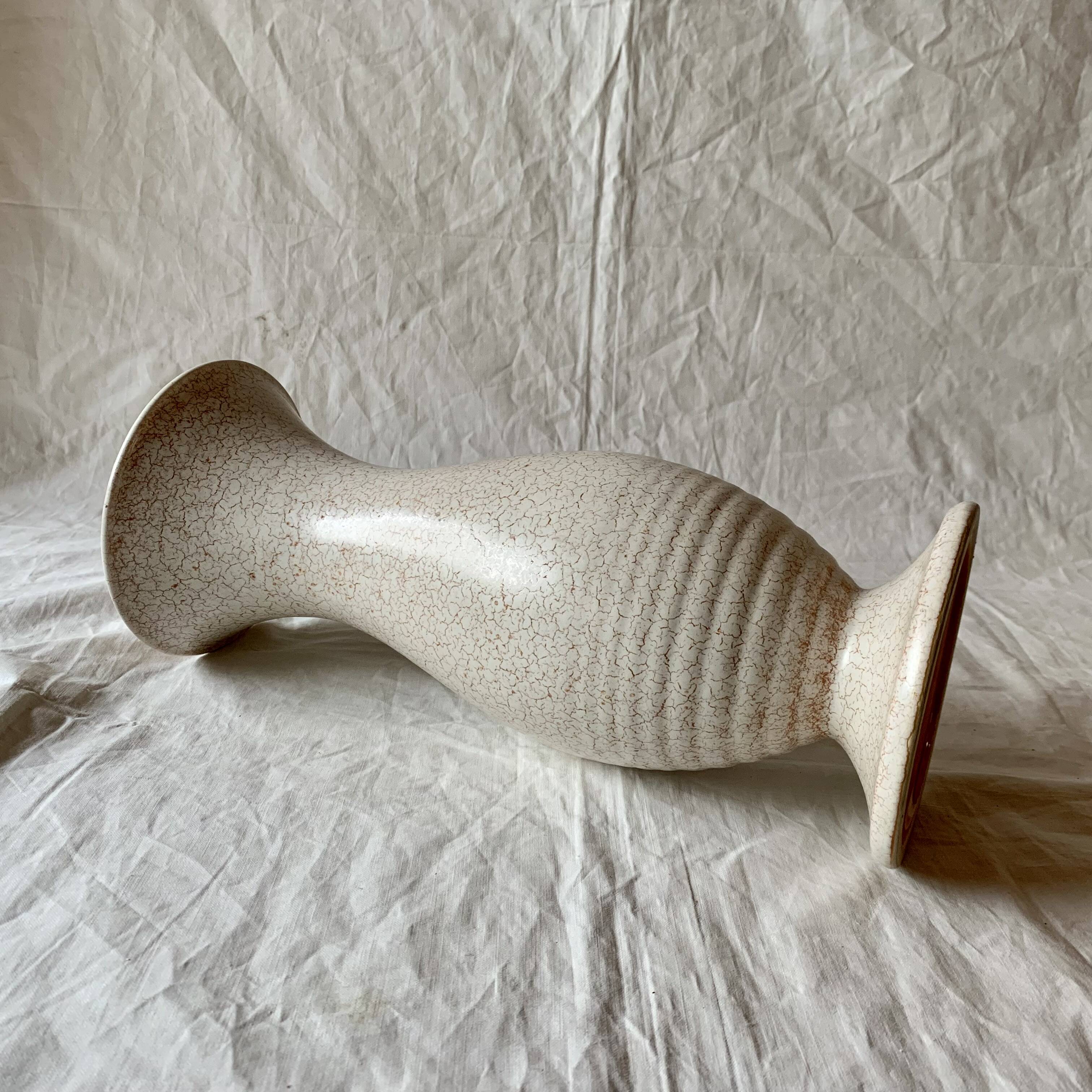 Vintage off-white ceramic vase - Model 985 32 - West Germany