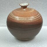 contemporary ceramic vintage soliflore ball vase 70" signature to identify