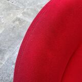 Red foam and fabric armchair banquettes by Sitland, 1970.