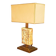 Vintage "Egyptomania" lamp in ceramic and patinated brass
