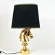 Sculptural Hollywood Regency table lamp in the shape of a horse from the 1970s.