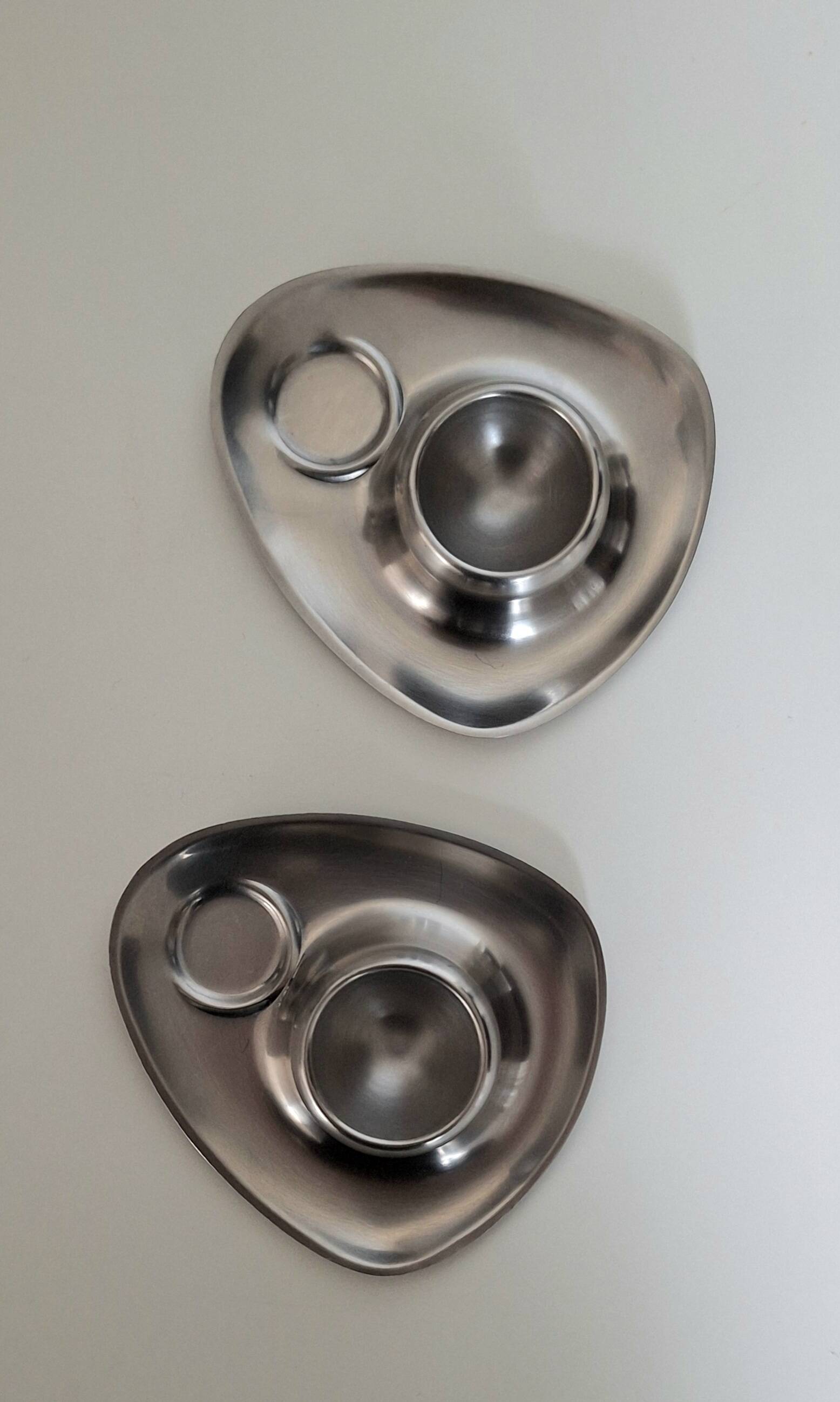 Vintage stainless steel egg cup