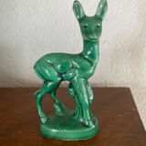 Faon ou biche faïence art deco
