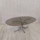 Vintage coffee table chrome and smoked glass 70s