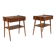 Set of 2 teak bedside tables, Carlström, Sweden, 1960.