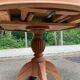 Round extendable dining table in solid mahogany from the 1930s.