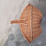 Wicker log basket
