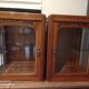 Pair of art deco showcases