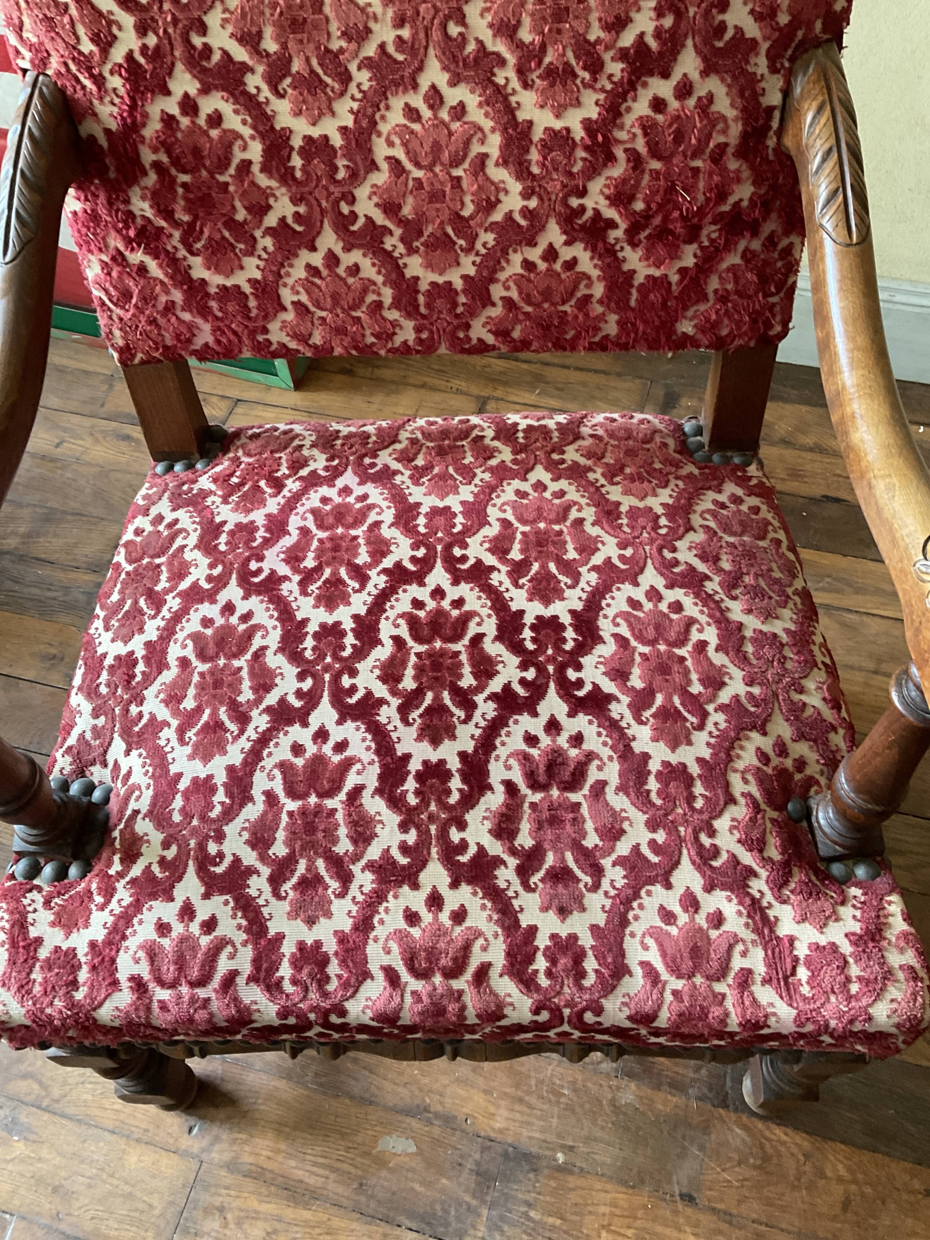 Louis XIII style armchair