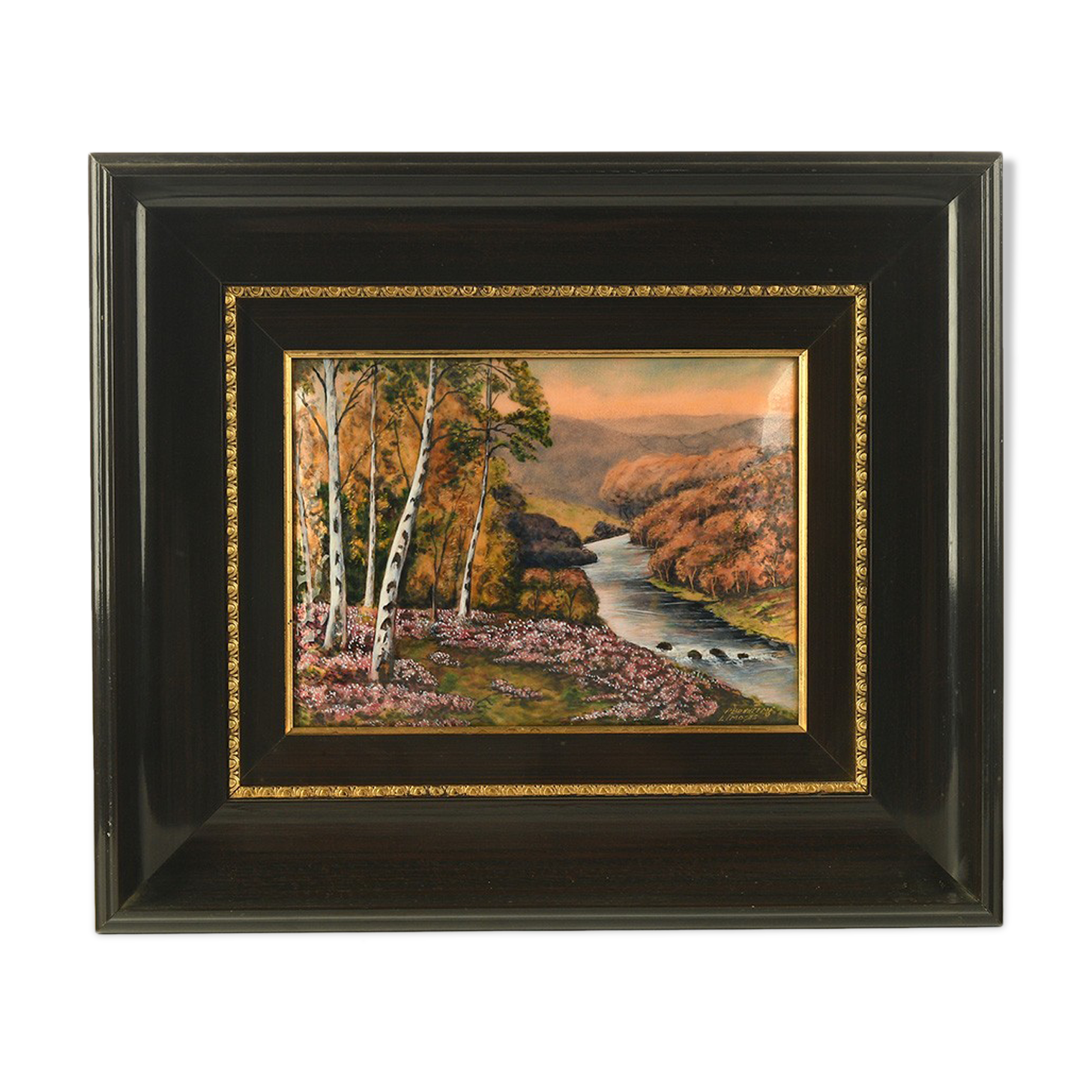 Framed metal paint by P. Bonnet