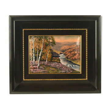 Framed metal paint by P. Bonnet