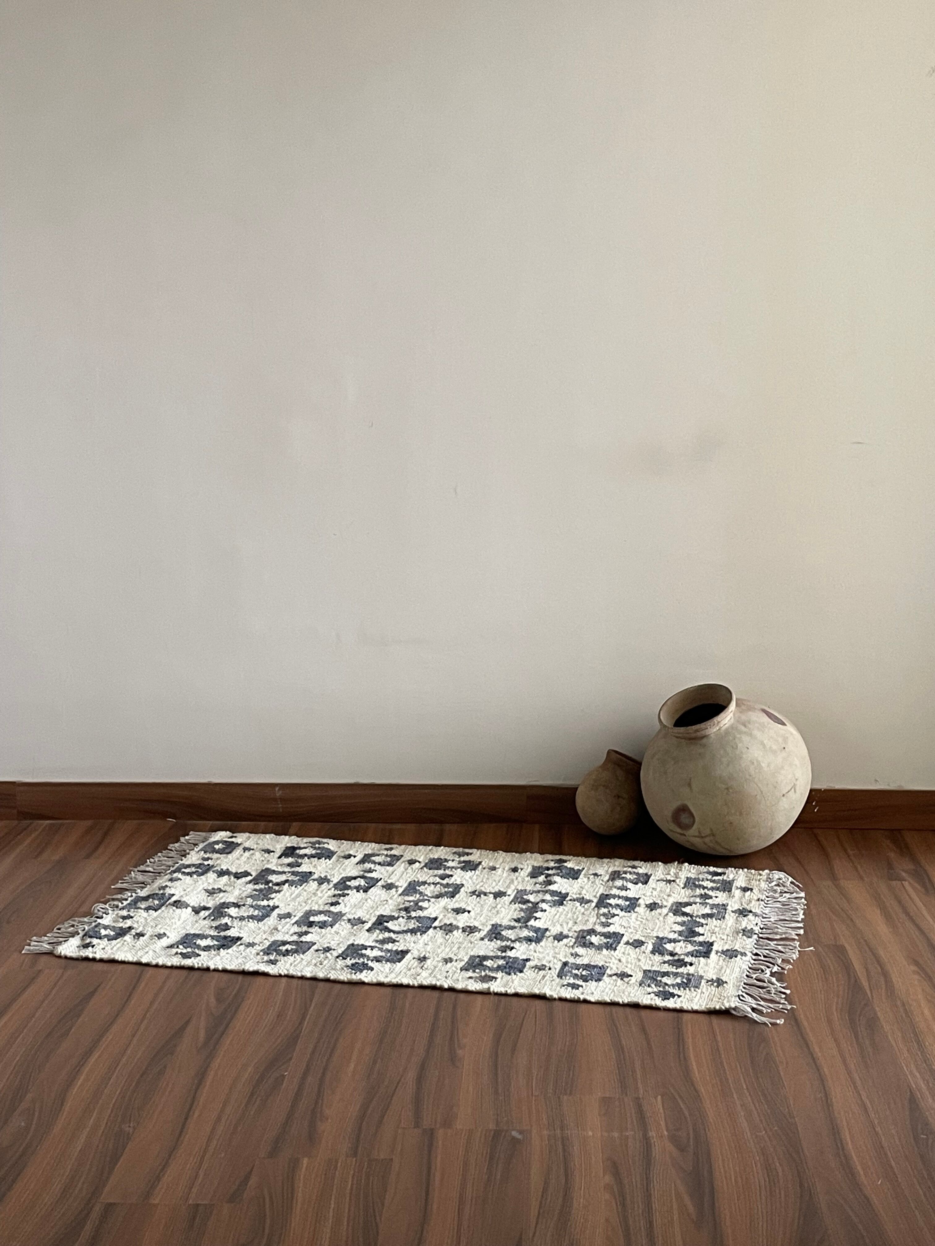 2.5x4ft-hemp\cotton handmade kilim rug,area, floor,dinning area,custom rugs\carpet