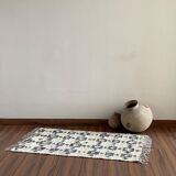 2.5x4ft-hemp\cotton handmade kilim rug,area, floor,dinning area,custom rugs\carpet