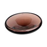 Ashtray decorative bowl designed by M. Klinger Železný Brod Sklo Czech 1960